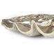 Clam 20 X 5.5 inch Bowl in Ambered Silver Leaf, Large